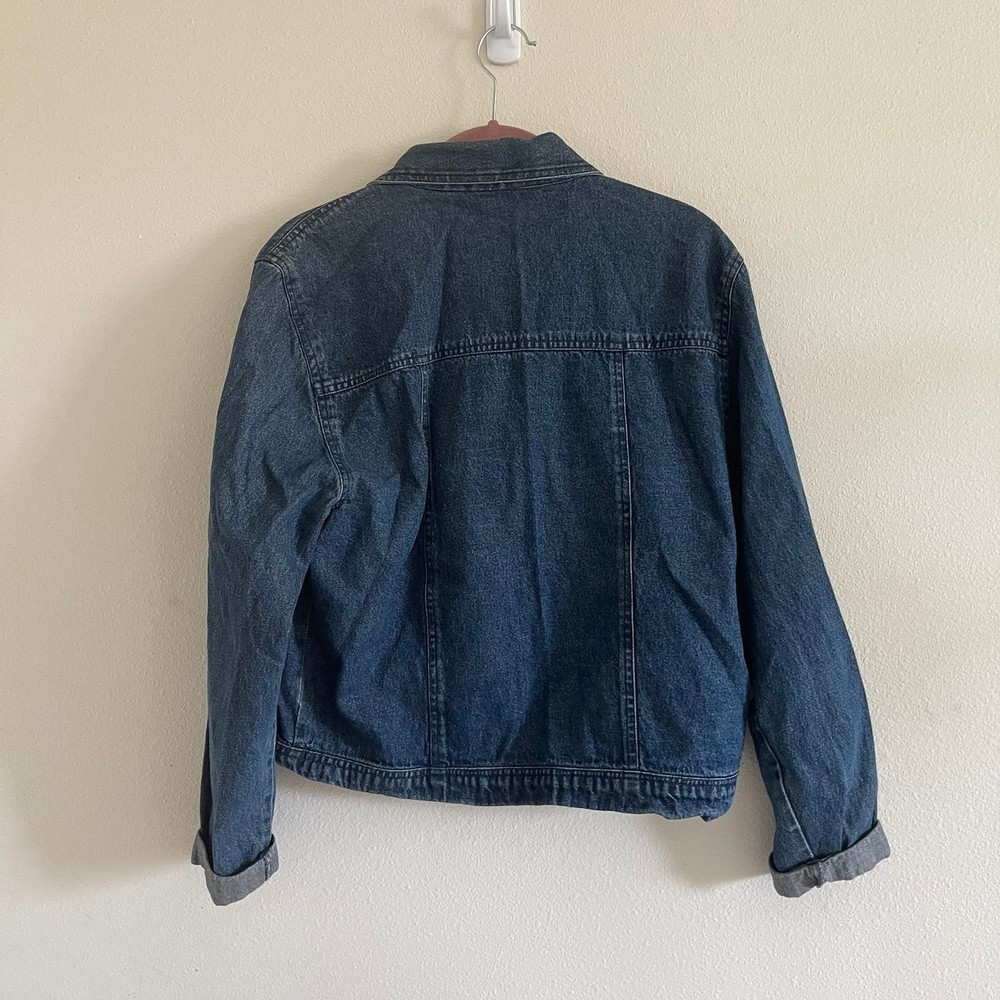 VINTAGE new identity boho blue jean jacket size medium - Picture 4 of 4